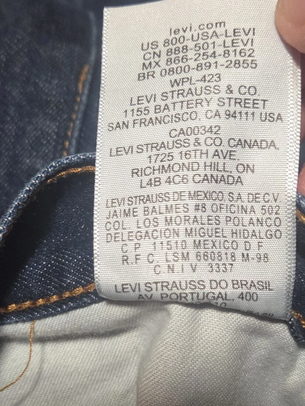 Vintage Y2K Levis 501 Batwing Tag Button Fly Blue Jeans Size 32x30
